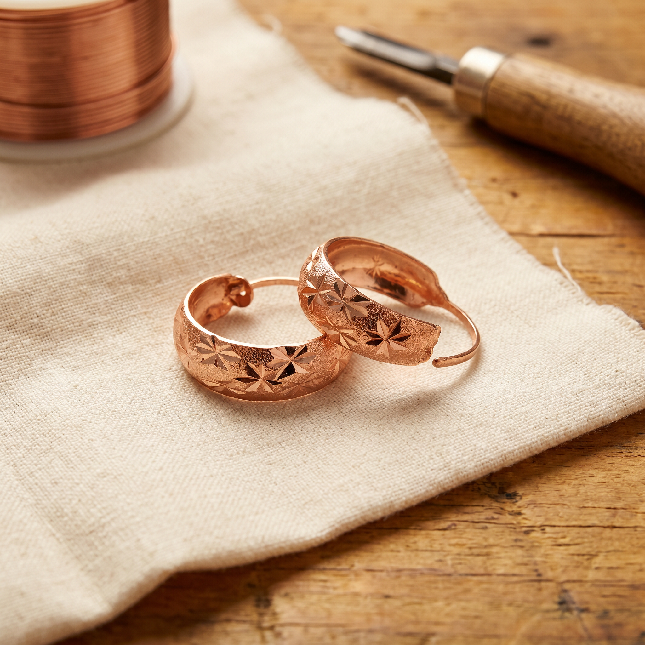 Copper & Spirit Dew Copper Earrings