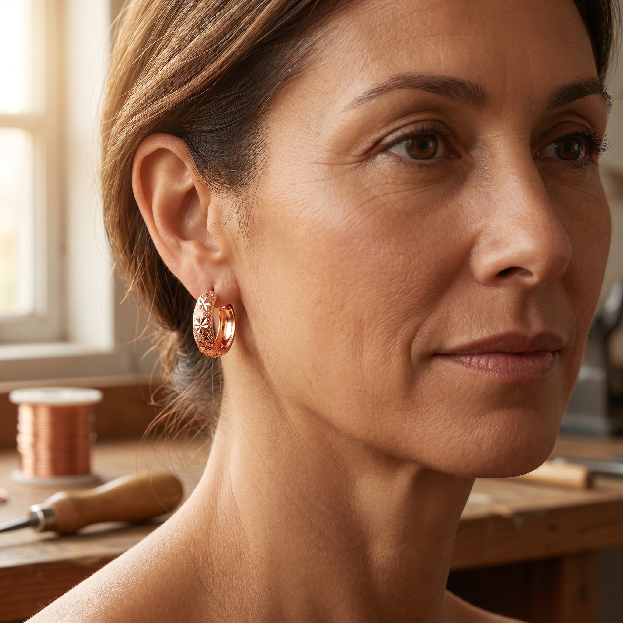 Copper & Spirit Dew Copper Earrings
