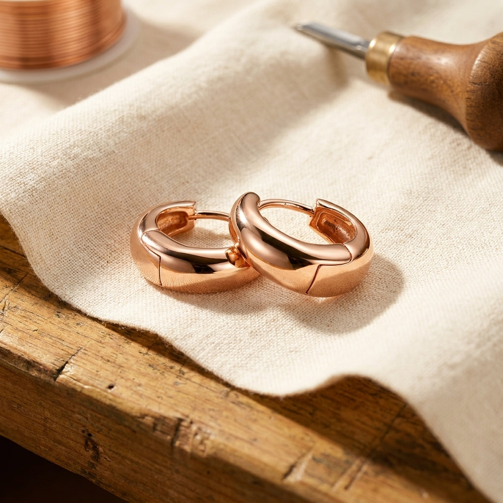 Copper & Spirit Linnet Copper Hoop Earrings