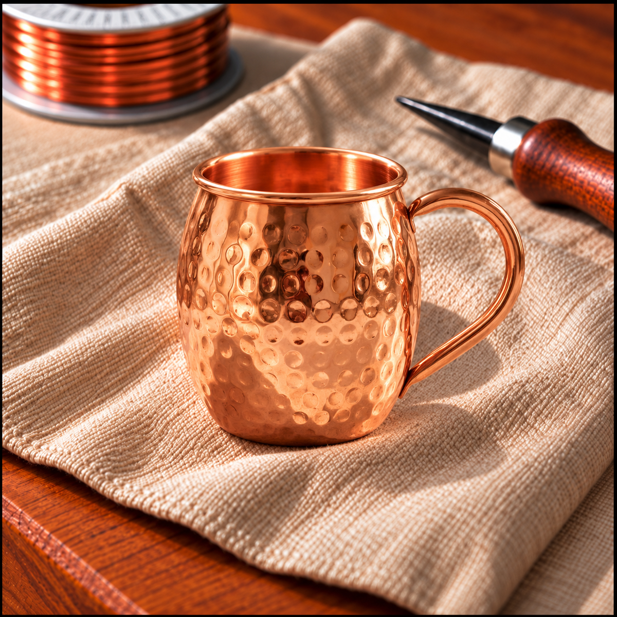 Copper Soul Elegant Copper Bottle – 500ml