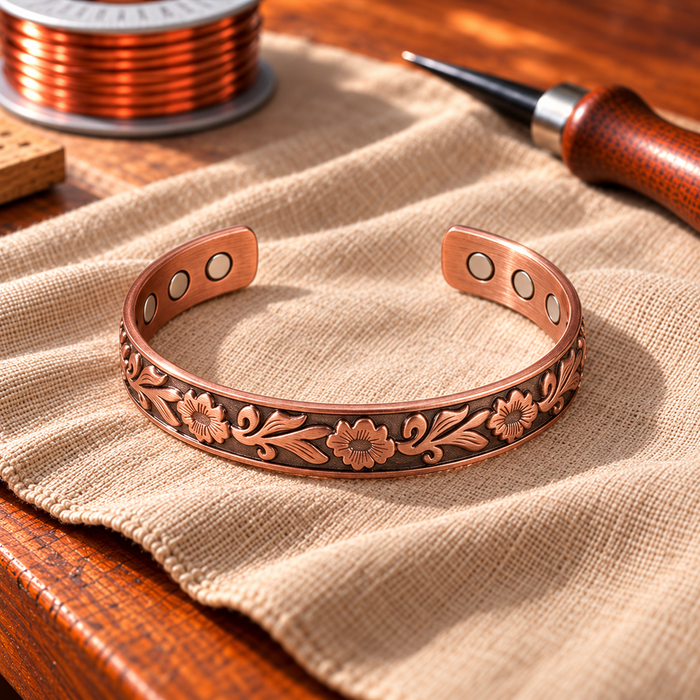 Copper Soul Floral Bracelet